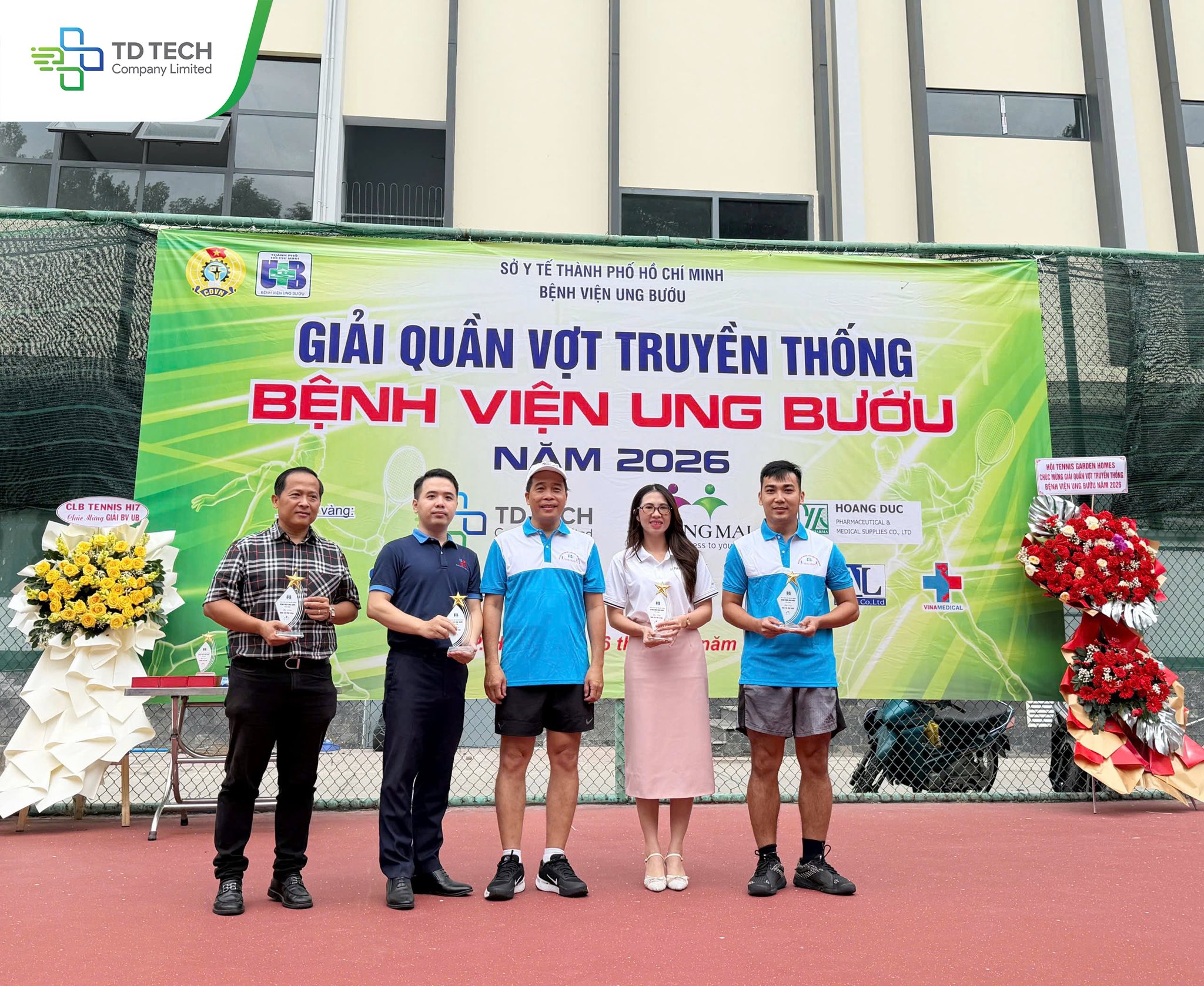 TD TECH đồng hành cùng Giải Quần vợt Truyền thống Bệnh viện Ung Bướu năm 2026